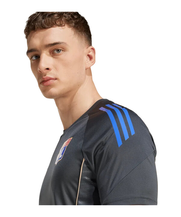 tréninkové tričko adidas olympique lyon šedé
