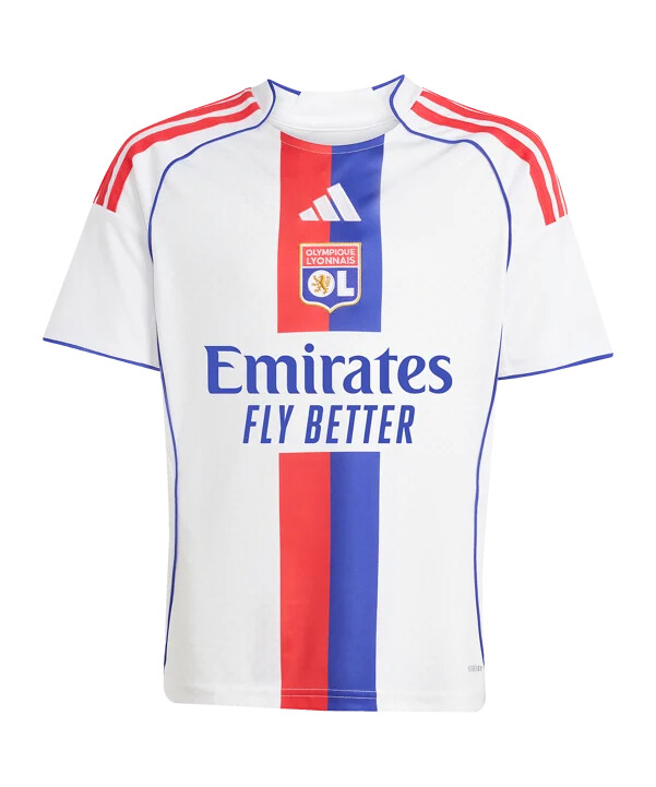 dětský dětský dres adidas olympique lyon 20252026 v bílé barvě