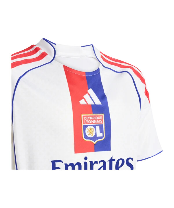 dětský dětský dres adidas olympique lyon 20252026 v bílé barvě