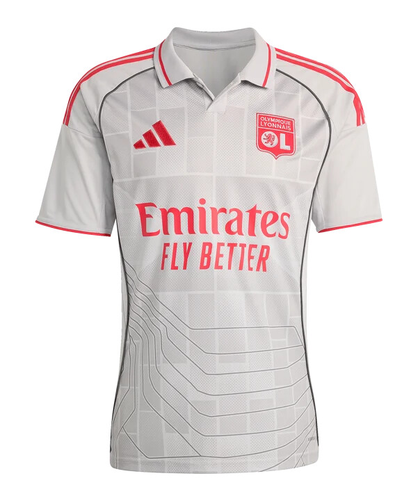 adidas olympique lyon 3rd jersey 20252026 šedý
