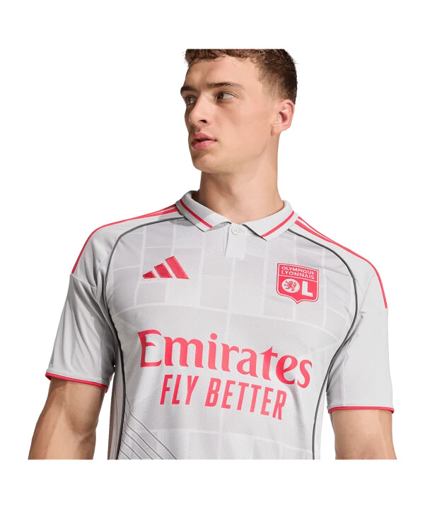 adidas olympique lyon 3rd jersey 20252026 šedý