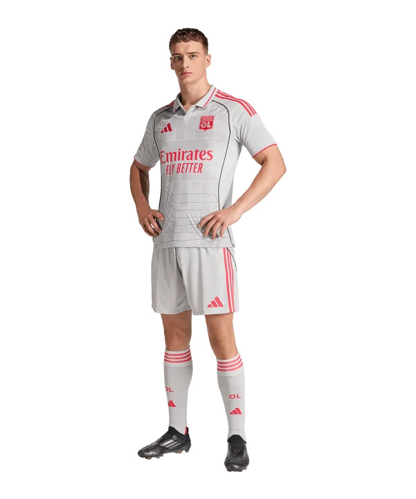 adidas olympique lyon 3rd jersey 20252026 šedý