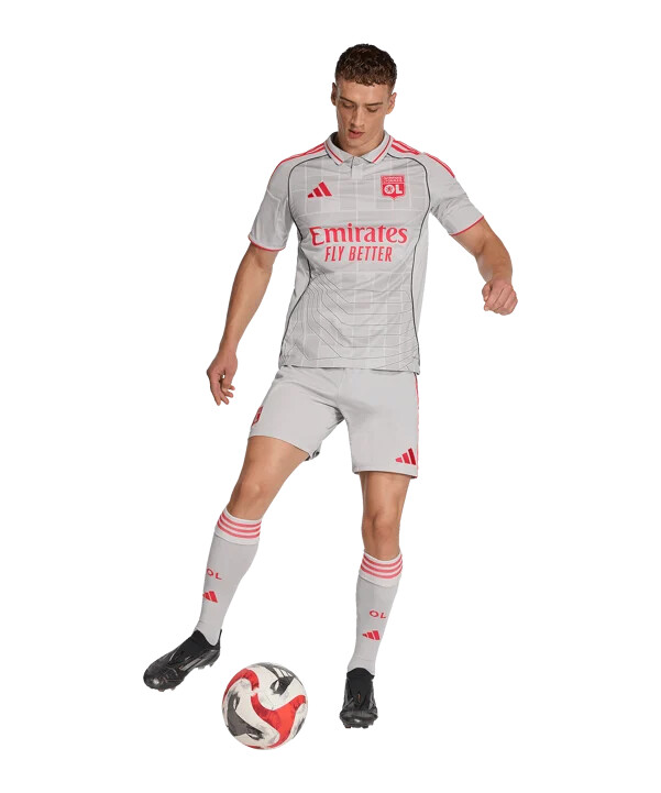 adidas olympique lyon 3rd jersey 20252026 šedý