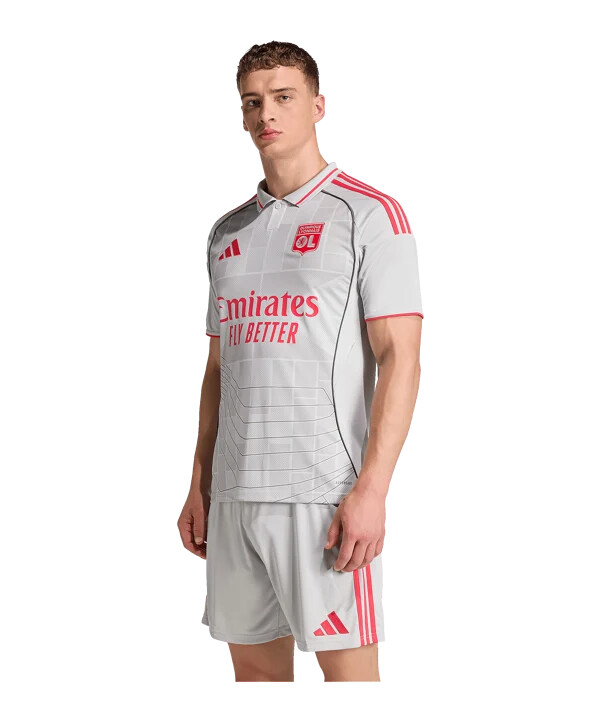 adidas olympique lyon 3rd jersey 20252026 šedý