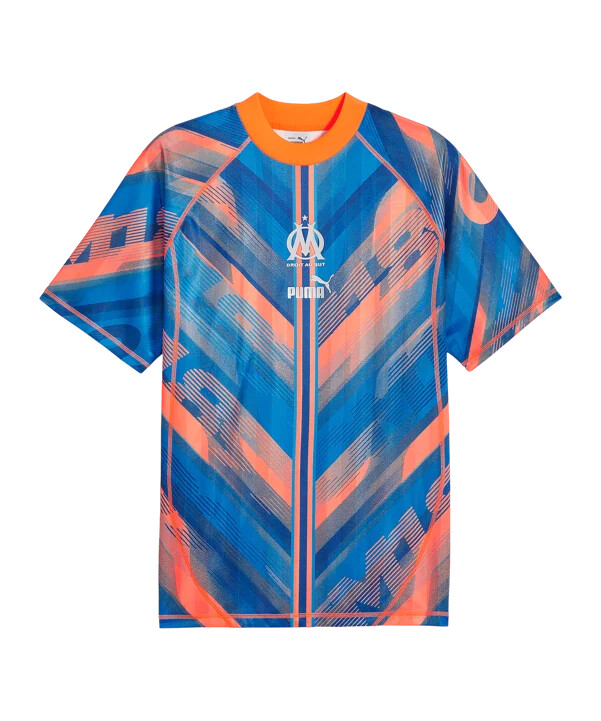 puma olympique marseille ftblstatement retro jersey orange f04