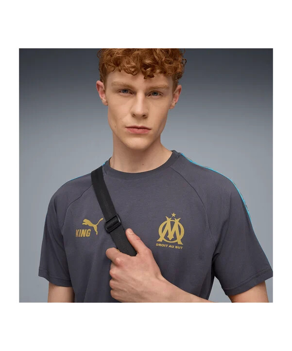 tričko puma olympique marseille king šedé f19