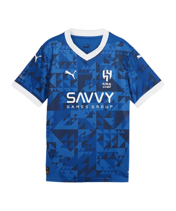 puma al hilal dres domácí 20242025 dětský modrý f01