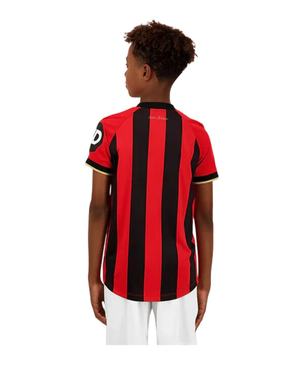 le coq sportif ogc pěkný domácí dres 20242025 dětský červený