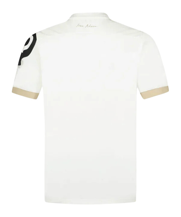 dětský venkovní dres le coq sportif ogc nice 20242025 bílý