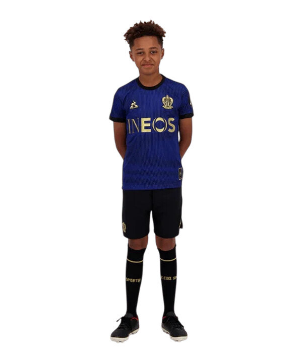le coq sportif ogc pěkný dres 3. ročník 20242025 dětský modrý