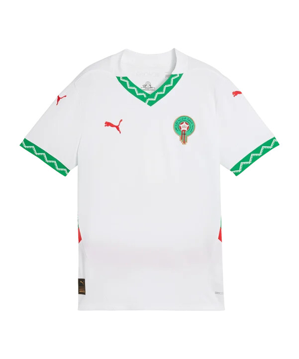 dětský venkovní dres puma morocco jr 20242025 bílý f02