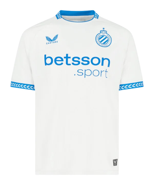 venkovní dres castore fc bruggy 20252026 bílý f123