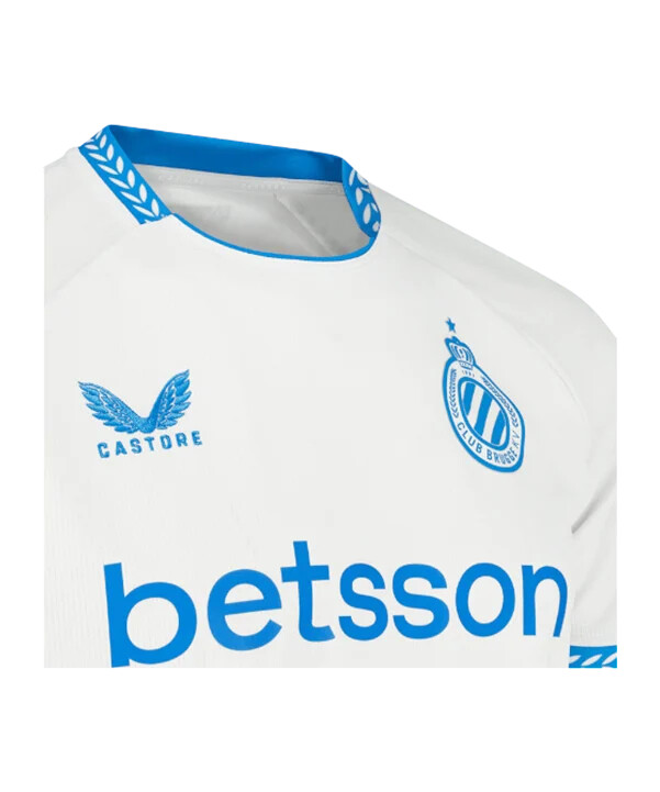 venkovní dres castore fc bruggy 20252026 bílý f123