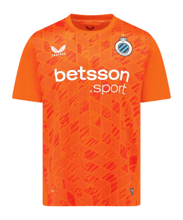 venkovní brankářský dres castore fc bruggy 20252026 červený f080