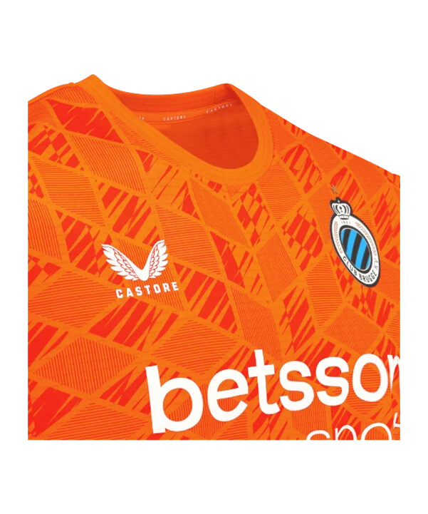 venkovní brankářský dres castore fc bruggy 20252026 červený f080