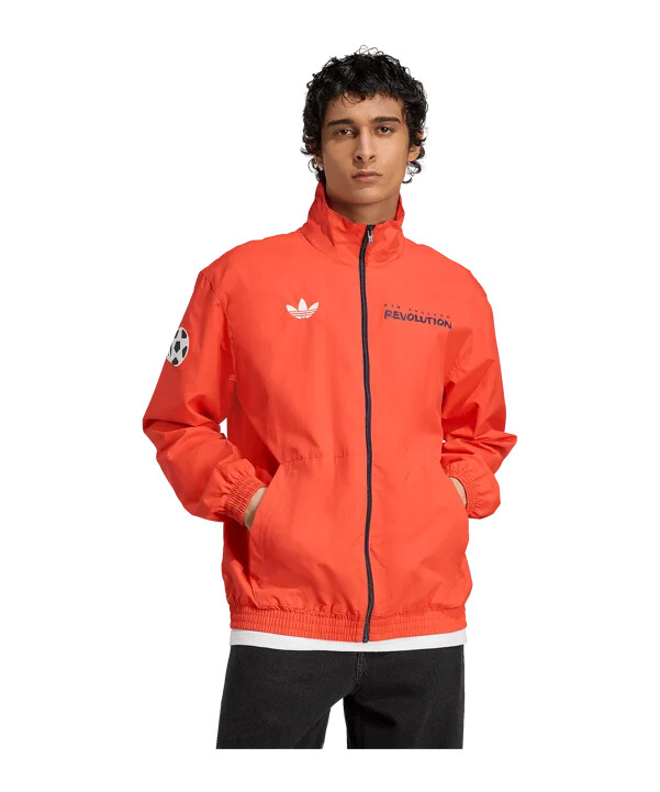 bunda adidas new england revolution anthem - červená