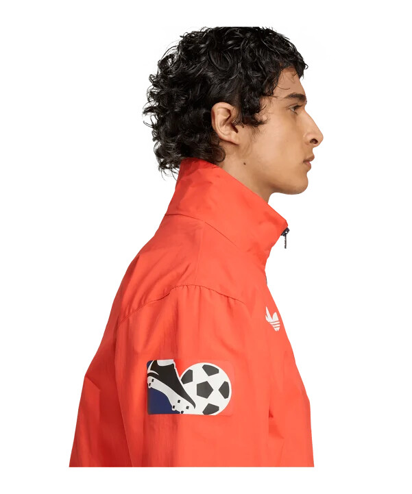 bunda adidas new england revolution anthem - červená