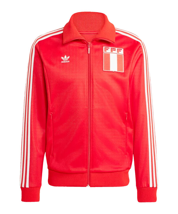 Červená prezentační bunda adidas peru