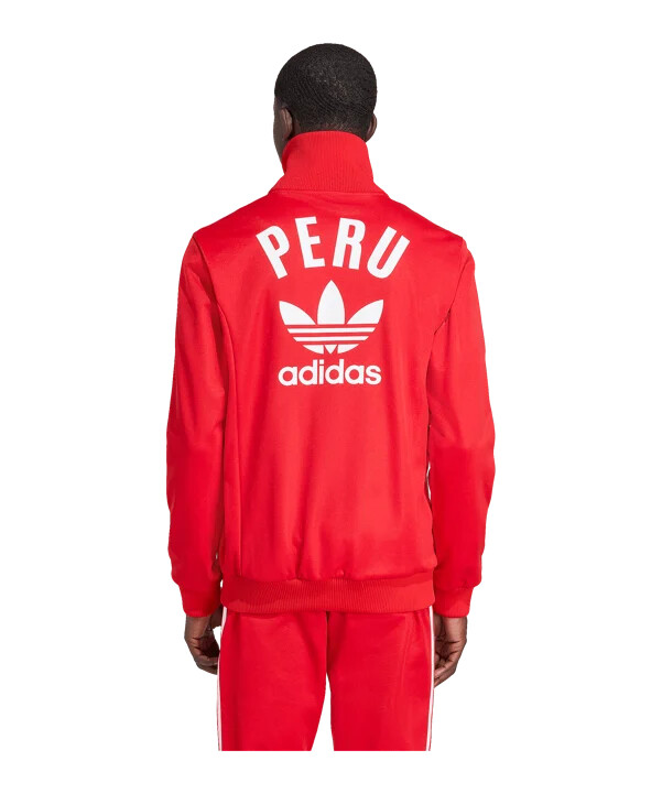 Červená prezentační bunda adidas peru