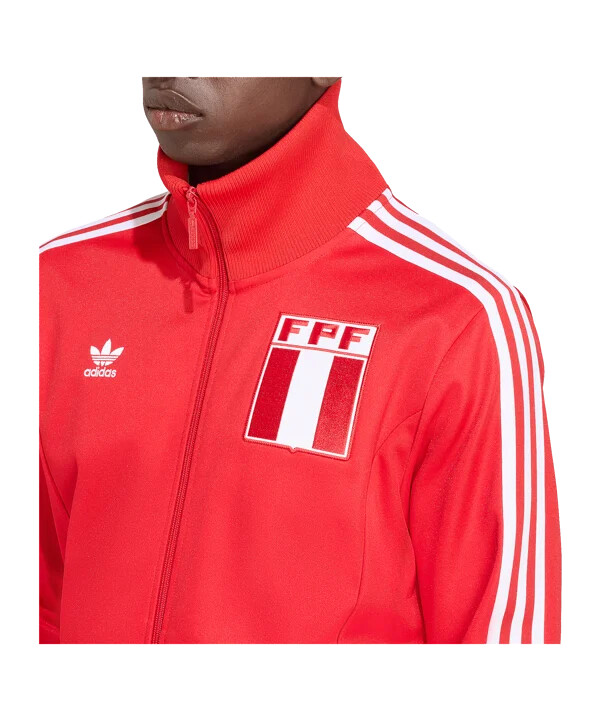 Červená prezentační bunda adidas peru