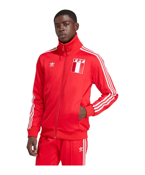 Červená prezentační bunda adidas peru