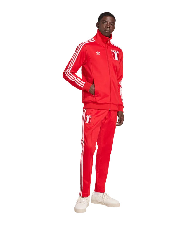 Červená prezentační bunda adidas peru