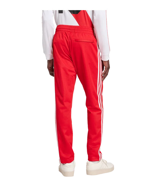 Červené tréninkové kalhoty adidas peru