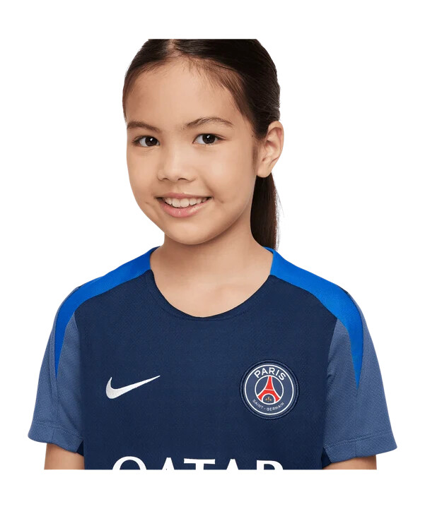 dětské tréninkové tričko nike paris saint-germain strike modré f411