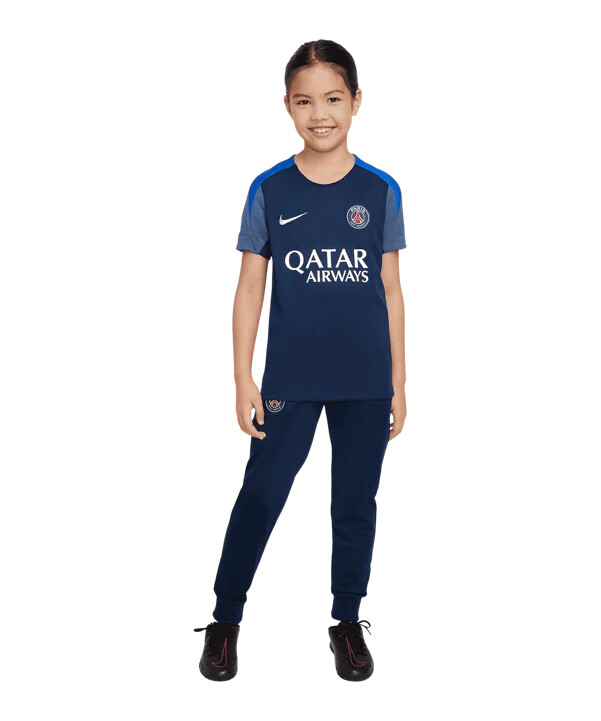 dětské tréninkové tričko nike paris saint-germain strike modré f411