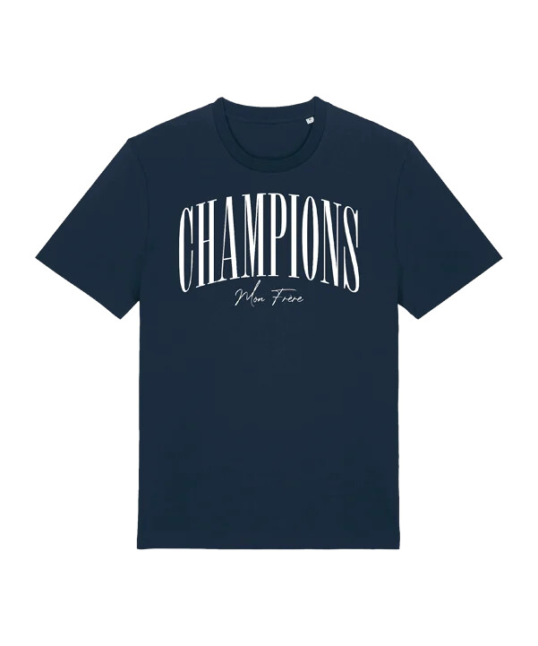 dětské tričko paris saint-germain champions mon frere modré