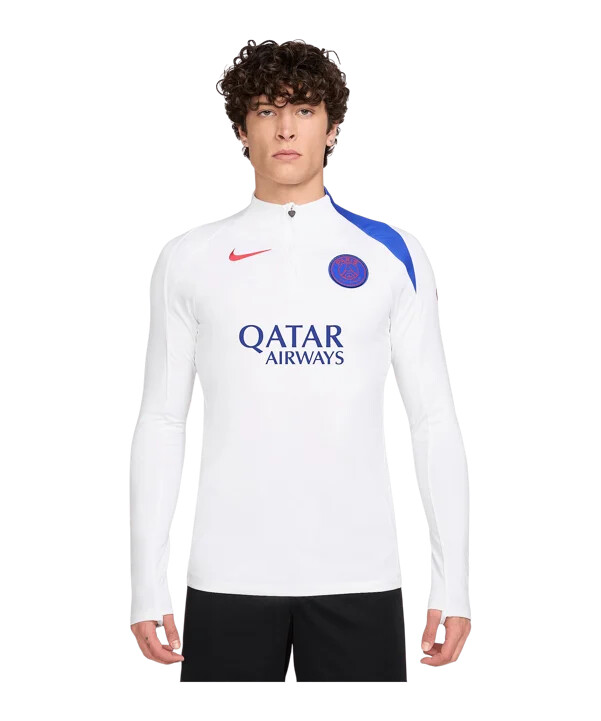 mikina nike paris saint-germain drill top bílá f101