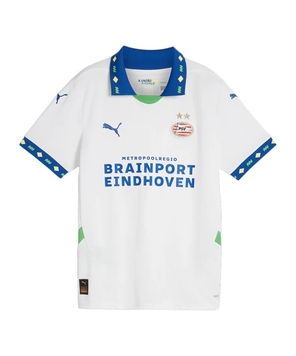 puma psv eindhoven dres 3. kolo 20242025 dětský bílý f03