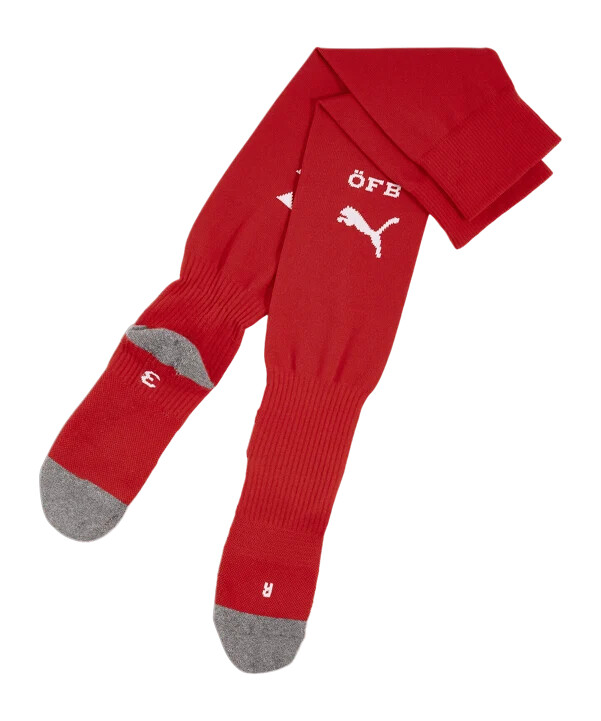 ponožky puma austria team stacked logo euro 2024 Červené f06
