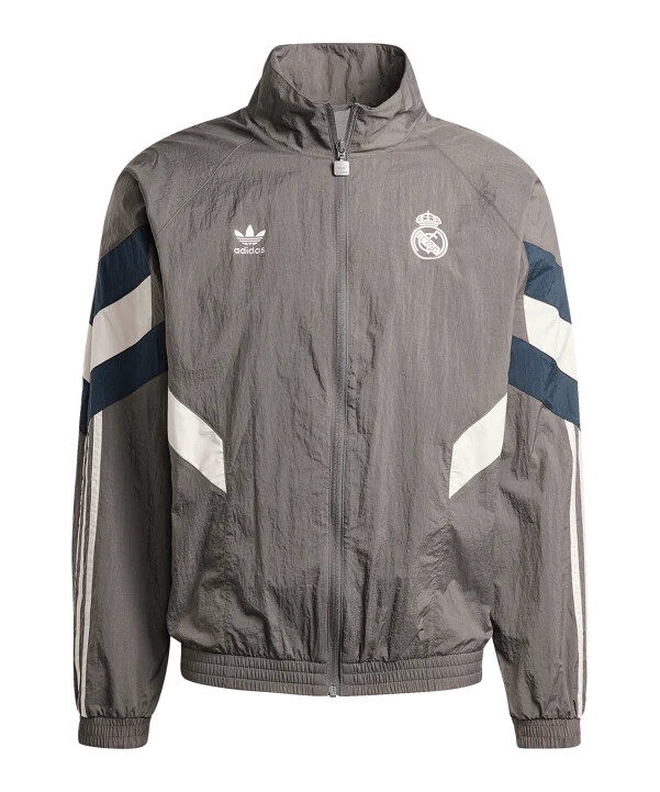 hnědá mikina adidas originals real madrid
