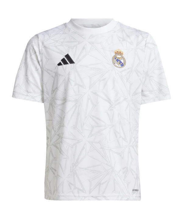 dětský předzápasový dres adidas real madrid 20242025 bílý