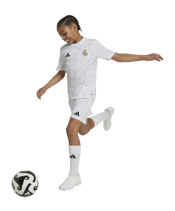 dětský předzápasový dres adidas real madrid 20242025 bílý