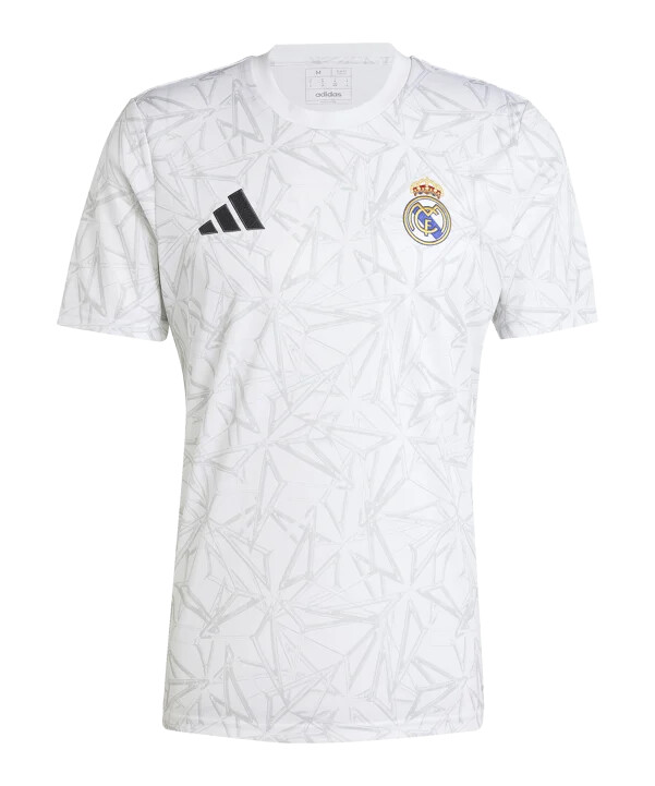 adidas real madrid předzápasový dres 20242025 bílý