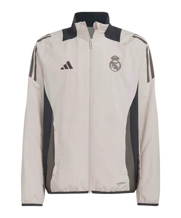 dětská předzápasová bunda adidas real madrid šedá