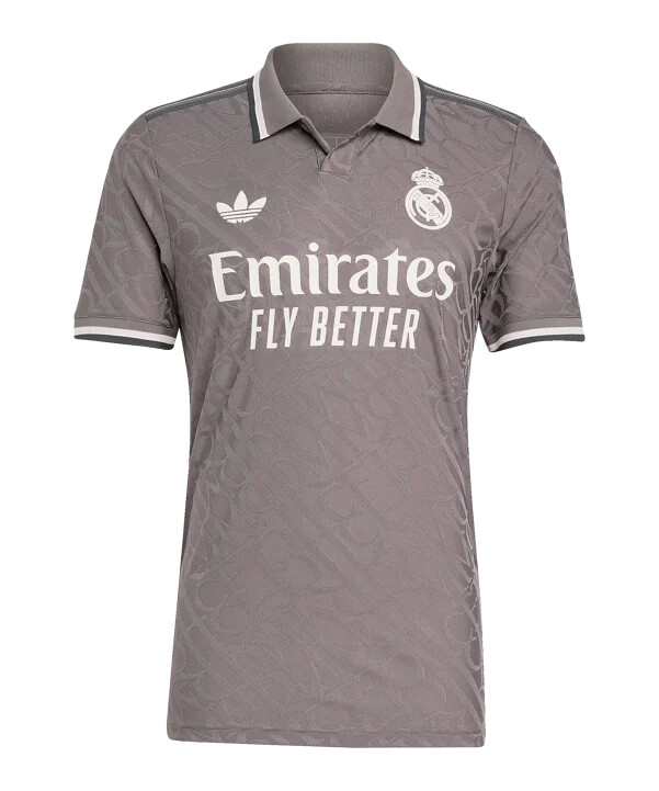 adidas originals real madrid authentic 3. dres 20242025 hnědý
