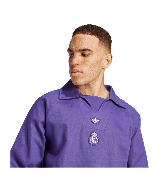 fialová mikina adidas real madrid terrace icon