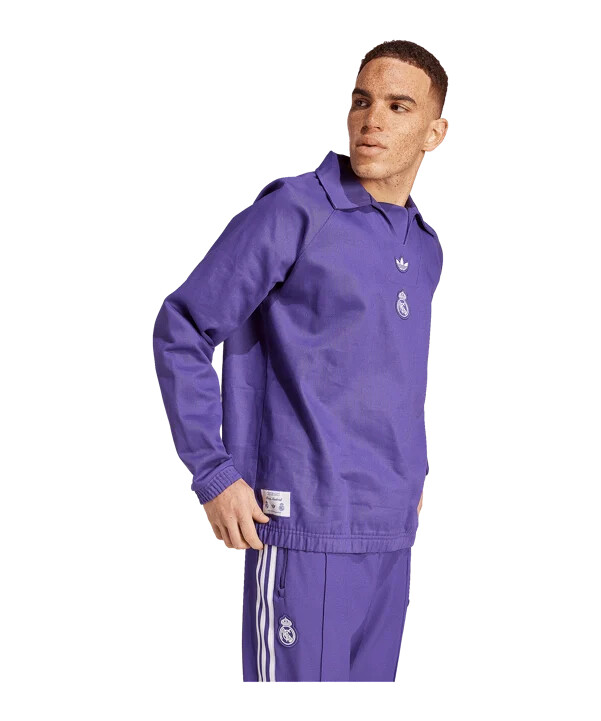 fialová mikina adidas real madrid terrace icon