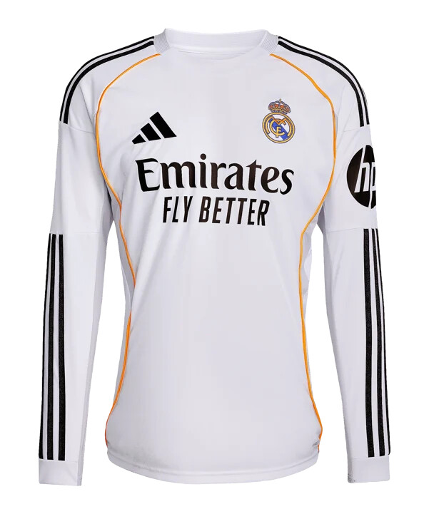 domácí dres adidas real madrid s dlouhým rukávem 20252026 bílý