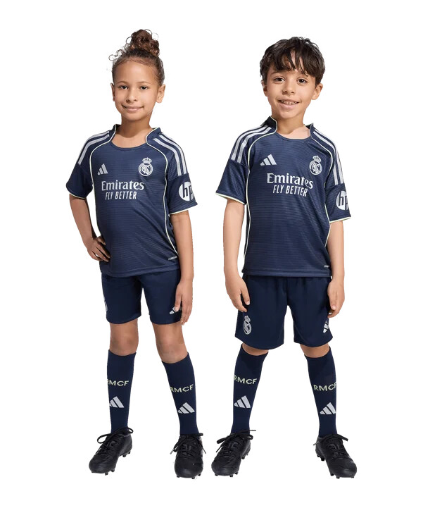 dětský venkovní dres adidas real madrid mini jersey 20252026 modrý