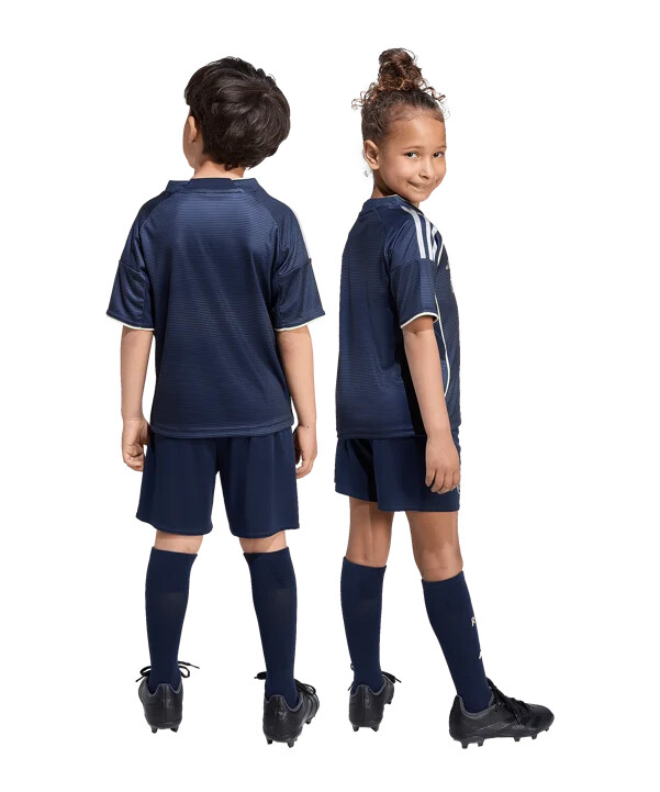 dětský venkovní dres adidas real madrid mini jersey 20252026 modrý