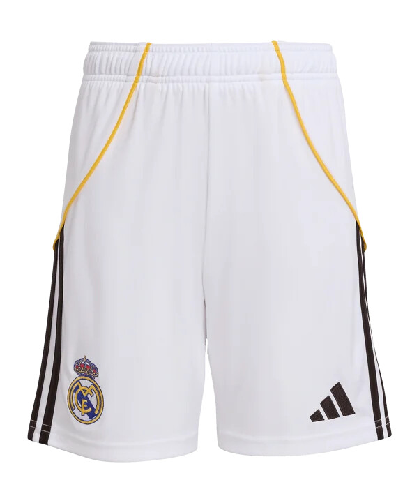 dětské domácí kraťasy adidas real madrid 20252026 bílé