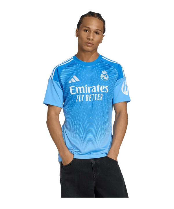 brankářský dres adidas real madrid pro domácí sezonu 20252026 modrý