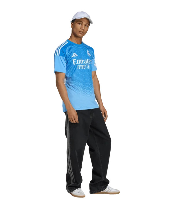 brankářský dres adidas real madrid pro domácí sezonu 20252026 modrý