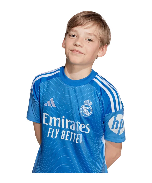 dětský brankářský dres adidas real madrid 20252026 modrý