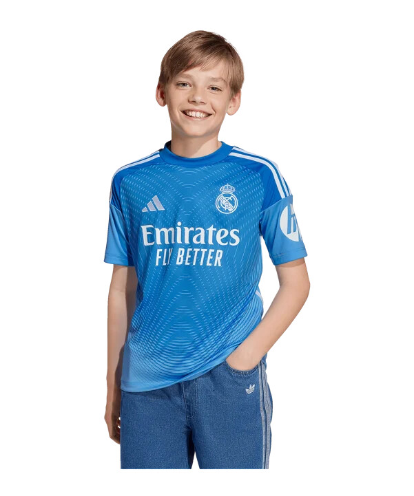 dětský brankářský dres adidas real madrid 20252026 modrý
