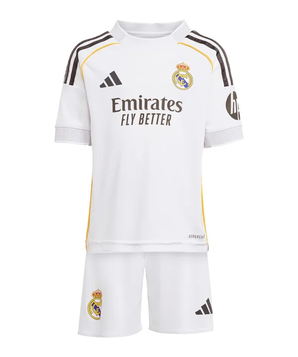 dětský mini dres adidas real madrid domácí set 20252026 bílý